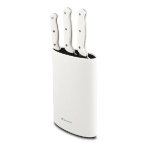 Set 4 Cutite Bergner Naturally din Otel Inoxidabil, 20 cm, 17,5 cm, 12,5 cm, Maner Alb