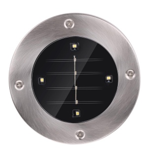 Set 4 Lampa Solara pentru Exterior Grundig - LED, Inox, Lumina Rece - Img 3