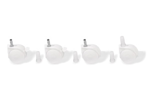 Set 4 Roti Pinolino Alb Cu Frana Pentru Mobilitate Mobilier