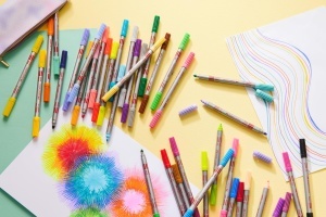 Set 40 Markere Faber-Castell cu Doua Varfuri, Culori Standard si Pastel - Img 3