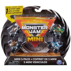 Set 5 Mini-Truck-uri Monster Jam, 187, cu detalii realiste, pentru copii 3