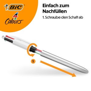 Set 5 Stilouri BIC 4 Culori Shine, Metalice, Diverse Culori - Img 5