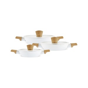 Set 6 Boluri Snack Karaca Swiss Crystal, Mandelform, Crem, Antiaderent