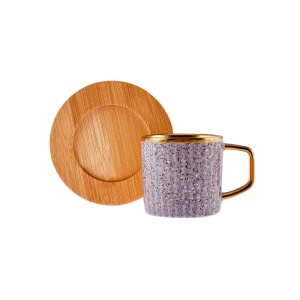 Set 6 Cesti Cafea Karaca Bambus 90 ml cu Suport pentru Cafea Turceasca - Img 7