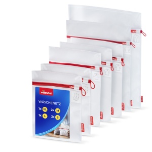 Set 7 Pungi De Spalat Vileda - 4 Dimensiuni, Poliester Rezistent, Cu Fermuar