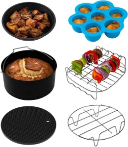 Set accesorii pentru friteuza cu aer COSORI C137-6AC 6 piese compatibil 35L