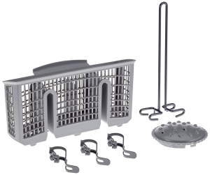 Set accesorii pentru masina de spalat vase Siemens SZ73000, culoare alba