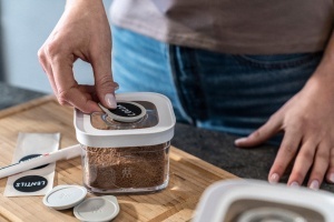 Set accesorii pentru organizare bucatarie Zwilling Fresh Save Cube, 3 piese, gri, silicon BPA-free - Img 4