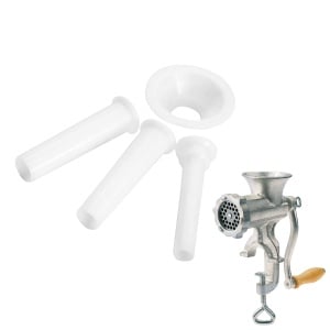 Set accesorii Westmark Wurstfulltrichter 4 piese pentru masina de tocat carne alb - Img 2