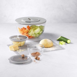Set accesorii ZWILLING Fresh Save BOWLS, 5 piese, cu spritzschutz si reibeaufsatz - Img 2