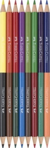 Set Bicolor Creioane Colorate Faber-Castell 116197, 8 Stifte, 16 Culori - Img 2