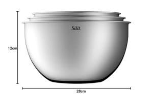 Set boluri bucatarie Silit, 3 piese, otel inoxidabil, multifunctionale, stivuibile - Img 7