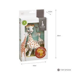 Set cadou pentru copii Sophie la Girafe, cu jucarie si breloc, contributie pentru conservarea girafelor - Img 7