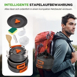Set Camping NutriChef, 10 Piese, Aluminiu, Usor, Antiaderent - Img 8