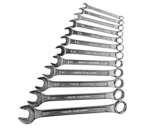 Set chei combinate Bruder Mannesmann 12 piese 6-22 mm otel crom-vanadiu garantie 10 ani - Img 4