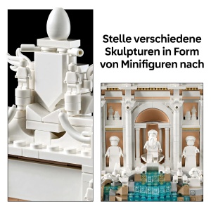 Set Constructie LEGO Architecture Trevi-Brunnen 21062, 1880 piese, model detaliat - Img 4