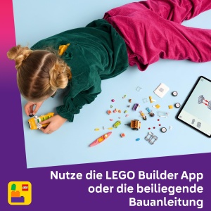 Set Constructie LEGO Friends - Aventuri cu Prietenii, 220 Piese, Masina cu Remorca - Img 6