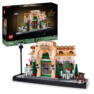 Set constructie LEGO Icons Cafe Francez 10362 - 1101 piese, decorativ, pentru adulti