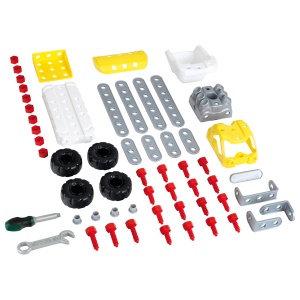 Set Constructie Theo Klein 8792 Bosch 3 in 1 - 57 Piese, Bagger, Raupe, Kipper - Img 3