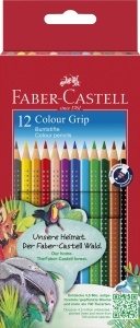 Set Creion Colorat Faber-Castell Colour Grip, 12 Bucati, Ergonomic, Bruchsicher