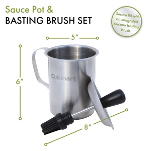 Set Cuisinart Soentopf si Bratpinsel, inox, 450 ml, design ergonomic - Img 4