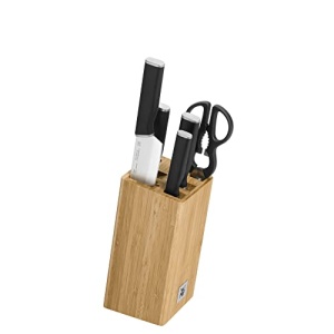 Set cutite bucatarie WMF Kineo, 6 piese, otel inoxidabil, bloc bambus - Img 13