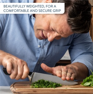 Set cutite Tefal Jamie Oliver, 6 cutite de bucatarie suport din lemn de acacia, rezistente - Img 4