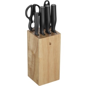 Set cutite WMF Impulse 7 piese bloc din lemn lame din otel german ergonomice
