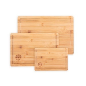 Set de 3 Tocatoare din Bambus MasterChef, 38cm x 27,5cm, 34cm x 23,5cm, 23cm x 15cm