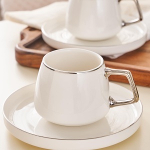 Set de 6 Cesti Cafea Karaca Saturn, Porcelain, 90 ml, Design Elegant - Img 6