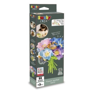 Set de accesorii pentru creatie Smoby Crea Flower Market - 79 piese, pentru copii de la 3 ani - Img 7