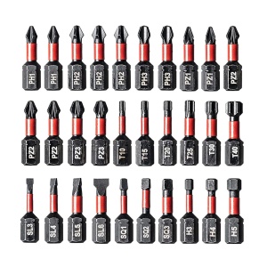 Set de biti pentru suruburi WORX WA1165, 32 piese, din otel durabil, cu cutie de depozitare - Img 4