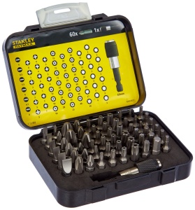 Set de biti Stanley, 61 piese, 14, cu suport magnetic, model 1-13-902 - Img 4