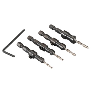 Set de burghie conic Makita D-73455, 4 piese, 14 hexagonal, pentru lemn - Img 2