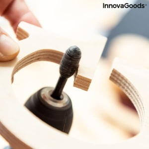 Set de burghie InnovaGoods, 10 piese, pentru lemn si PVC, design ergonomic, negru - Img 5