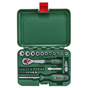 Set de chei cu clichet Bosch 14, 34 piese, cu maner ergonomic si cutie de transport - Img 3
