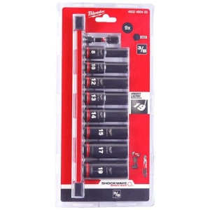 Set de chei cu clichet Milwaukee 4932480455 din otel Cr-Mo, compact