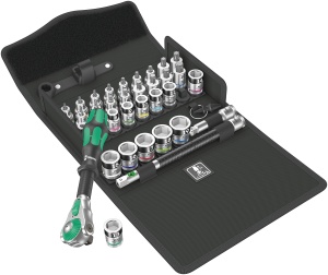 Set de Chei cu Click Wera 8100 SB, 35 piese, Cutie Textila Robusta