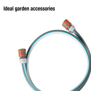 Set de conectare Gardena Classic 13 mm (1/2 inch), 1,5 m: Adaptor pentru furtun pentru conectarea caruciorului pentru furtun, furtun cu piese de sistem, 22 bar (18011-20) - Img 3