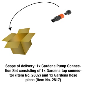 Set de conectare pentru pompe Gardena Profi-System, 19 mm, rezistent la presiune - Img 5