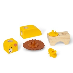 Set de Constructie Melissa Doug Blockables Safari - 34 Piese, Lemn si Accesorii - Img 8