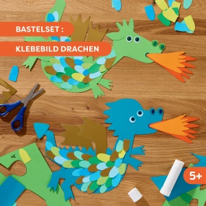 Set de creatie HABA pentru copii - 2 drachi colorati, 5 ani, materiale de calitate - Img 2