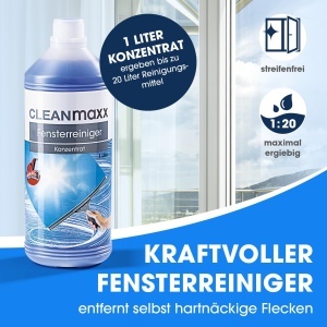 Set de curatare geamuri CLEANmaxx 7 piese, include mop, racleta, detergent - Img 6