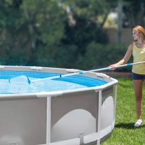 Set de curatare pentru piscina Intex 29056, plastic, albastru deschis - Img 5