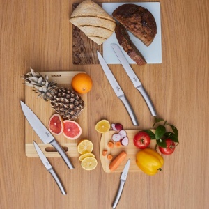 Set de cutite Karaca Venus 6 piese cu suport din sticla lame inoxidabile - Img 7