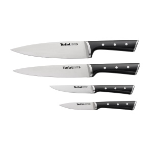 Set de cutite Tefal Ice Force K2324S74 4 piese lama rezistenta design ergonomic