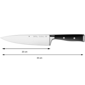 Set de cutite WMF Grand Class 5 bucati, fabricat in Germania, 5 cutite forjate, cutit de bucatarie, taietura de performanta, otel special cu lama - Img 5