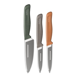 Set de cutite Zyliss 3 piese din otel inoxidabil cu manere ergonomice