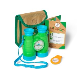 Set de explorare Melissa Doug cu binoclu si busola, pentru copii de la 3 ani