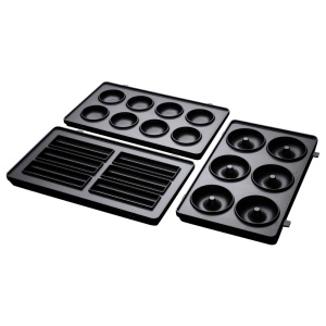 Set de farfurii suplimentare Russell Hobbs de 3 [Cake Pop, Mini Gogoase si Churros] Supliment pentru aparat multifunctional 3-1 Fiesta 24540-56 (farfurii antiaderente de inalta calitate, care pot fi spalate in masina de spalat vase) 25490-56 - Img 5